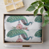 Pfauenreihe - Design 4 Seidenpapier (Geschenk)