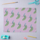 Pfauenreihen Design 3 Lilac-Tissue Paper Seidenpapier (Basteln)