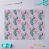 Pfauenreihen Design 4 Lilac-Tissue Paper Seidenpapier (Basteln)