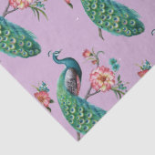 Pfauenreihen Design 4 Lilac-Tissue Paper Seidenpapier (Detail)