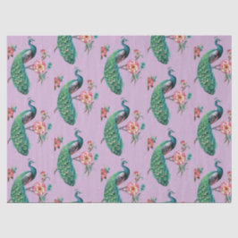 Pfauenreihen Design 4 Lilac-Tissue Paper Seidenpapier