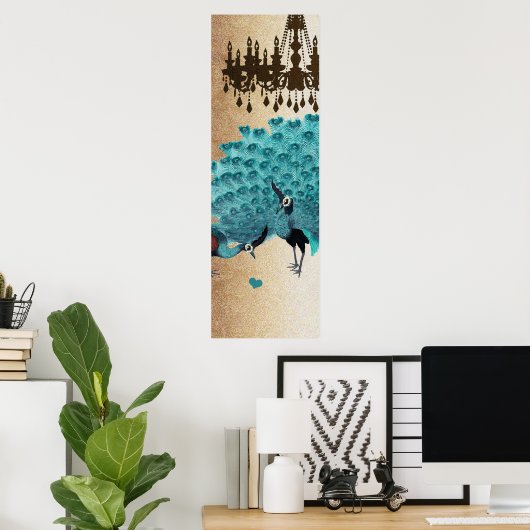 Pfauenroaring 20's Wedding Poster (Heimbüro)