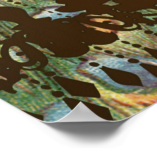 Pfauenroaring 20's Wedding Poster (Ecke)