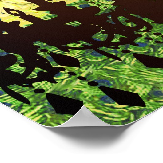 Pfauenroaring 20's Wedding Poster (Ecke)