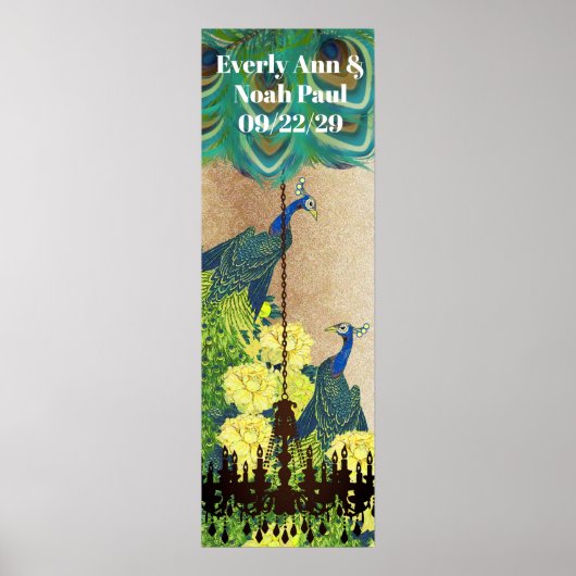 Pfauenroaring 20's Wedding Poster (Vorne)