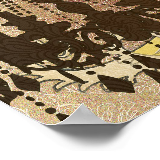 Pfauenroaring 20's Wedding Poster (Ecke)