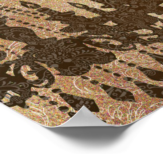 Pfauenroaring 20's Wedding Poster (Ecke)