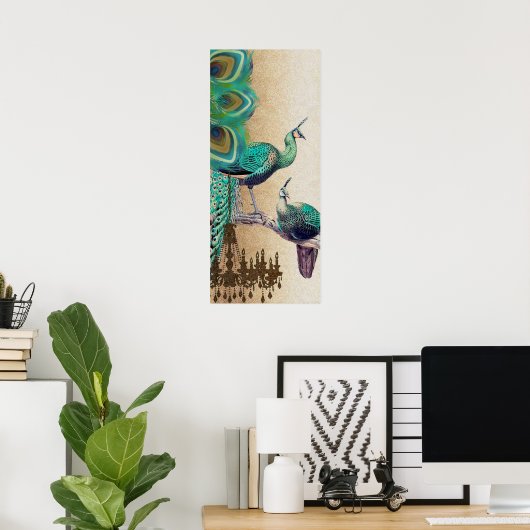 Pfauenroaring 20's Wedding Poster (Heimbüro)