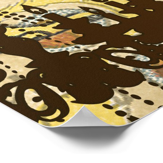 Pfauenroaring 20's Wedding Poster (Ecke)