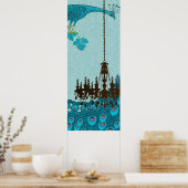 Pfauenroaring 20's Wedding Poster (Küche)