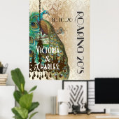 Pfauenroaring 20's Wedding Poster (Heimbüro)