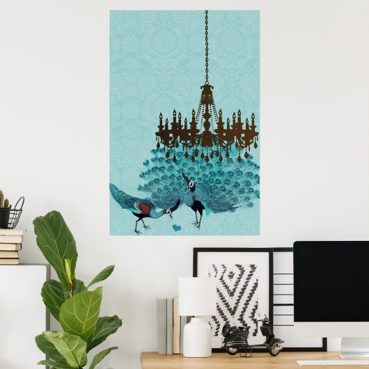 Pfauenroaring 20's Wedding Poster (Heimbüro)