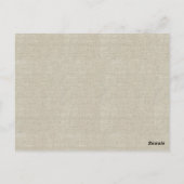 Pfauenrustikale Hochzeitkarte Tischnummer (Rückseite)