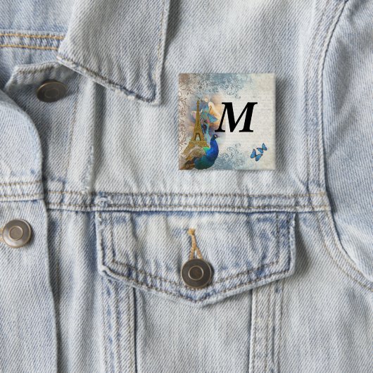 Pfauensammlung Paris Button (Beispiel)