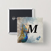 Pfauensammlung Paris Button (Vorne & Hinten)