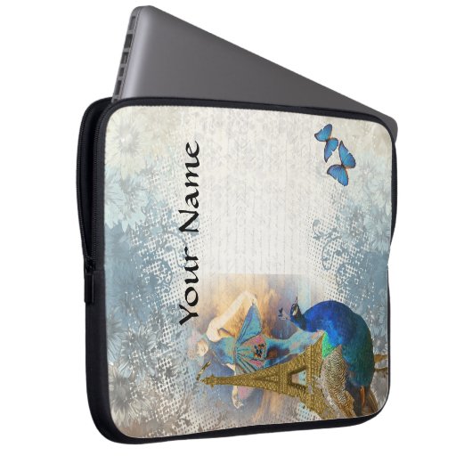 Pfauensammlung Paris Laptopschutzhülle (Vorne Rechts)