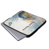 Pfauensammlung Paris Laptopschutzhülle (Vorne Knopf)