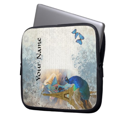 Pfauensammlung Paris Laptopschutzhülle (Vorderseite Links)