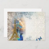 Pfauensammlung Paris Postkarte (Vorne/Hinten)