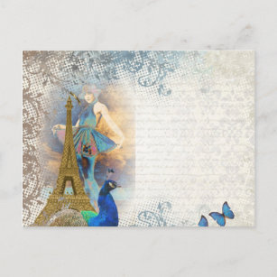 Pfauensammlung Paris Postkarte