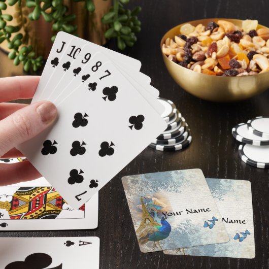 Pfauensammlung Paris Spielkarten (In Situ)