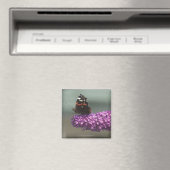 Pfauenschmetterling auf Blume Magnet (In Situ (Geschirrspüler))