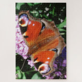 Pfauenschmetterling auf Mauve Buddleia 20 x 30 101 Puzzle (Vertikal)
