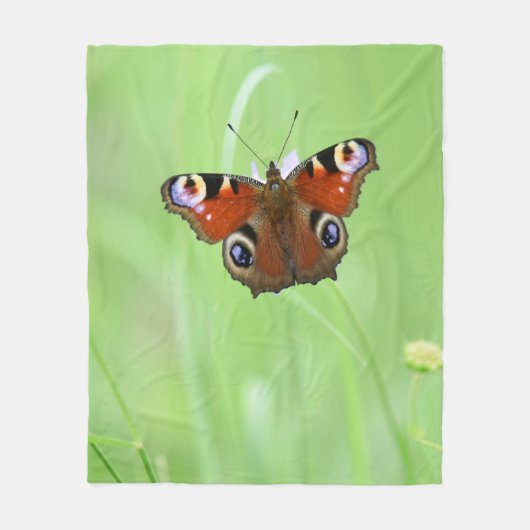 Pfauenschmetterling Fleecedecke (Vorderseite)