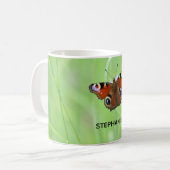 Pfauenschmetterling Kaffeetasse (Vorderseite Links)