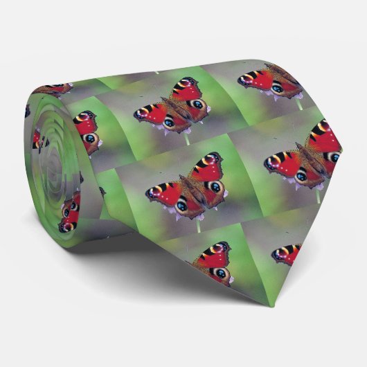 Pfauenschmetterling Krawatte (Gerollt)