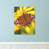 Pfauenschmetterling Leinwanddruck (Insitu (Holzboden))