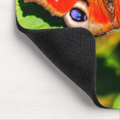 Pfauenschmetterling, Schmetterling, Blätter Mousepad (Ecke)