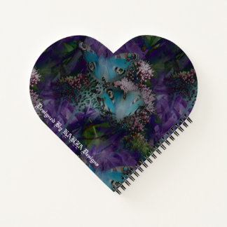 Pfauenschmetterlinge Lila von KABFA-Designs Notizblock