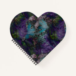 Pfauenschmetterlinge Lila von KABFA-Designs Notizblock