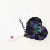 Pfauenschmetterlinge Lila von KABFA-Designs Notizblock (Innenseite)