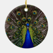 Pfauenschmuck Keramikornament (Hinten)