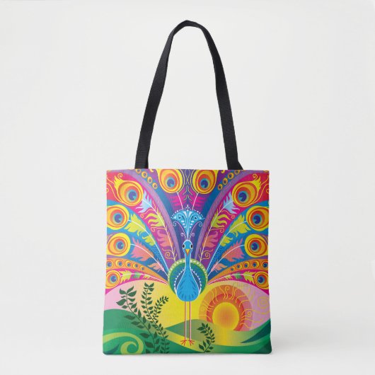 Pfauenschwanz Tasche (Vorderseite)
