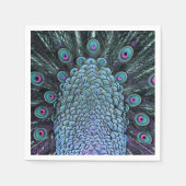 Pfauenserviette Serviette (Vorderseite)