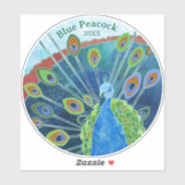 Pfauensiegel Aufkleber (Blatt)