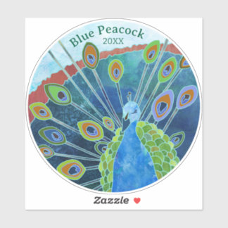 Pfauensiegel Aufkleber