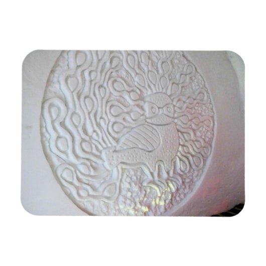 Pfauenskulptur, Hotel de Glace, Quebec Magnet (Horizontal)