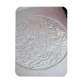 Pfauenskulptur, Hotel de Glace, Quebec Magnet (Vertikal)