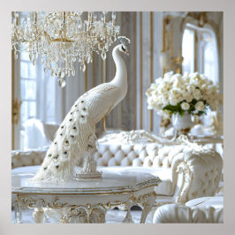 Pfauenskulptur Poster