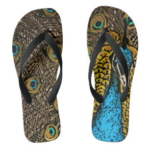 Pfauensplendor-Illustration Badesandalen