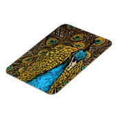 Pfauensplendor-Illustration Magnet (Linke Seite)