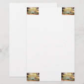 Pfauenstationery Briefpapier (Vorne/Hinten)