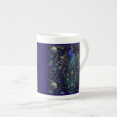 Pfauenstil Porzellantasse (Vorderseite Rechts)