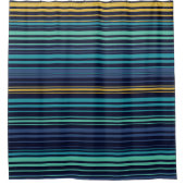 Pfauenstreifen Duschvorhang (Vorderseite)