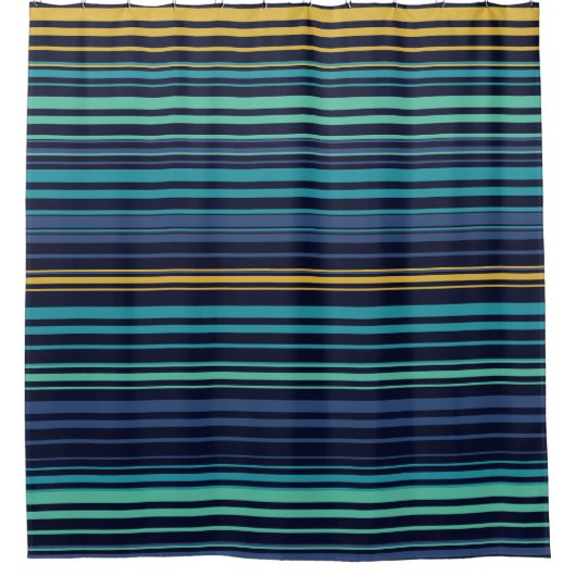 Pfauenstreifen Duschvorhang (Vorderseite)