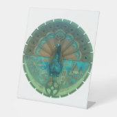 Pfauensymbol Sockelschild (Vorderseite)